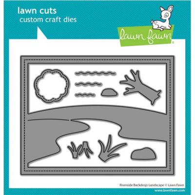 Lawn Fawn Lawn Cuts - Riverside Backdrop: Landscape